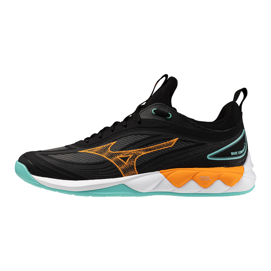 Mizuno WAVE LUMINOUS 3 Black/Tangelo/Ice Green